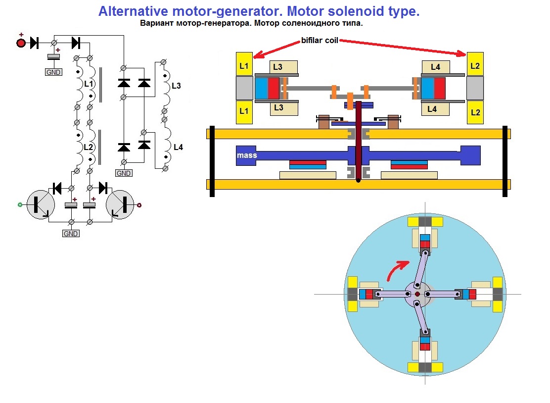 Схема мотор генератор мотор
