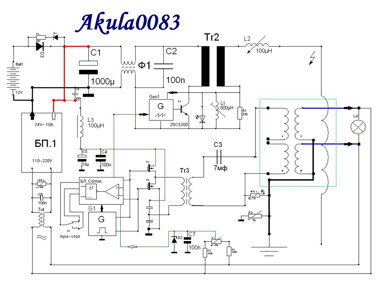 Бтг акула 0083 схема