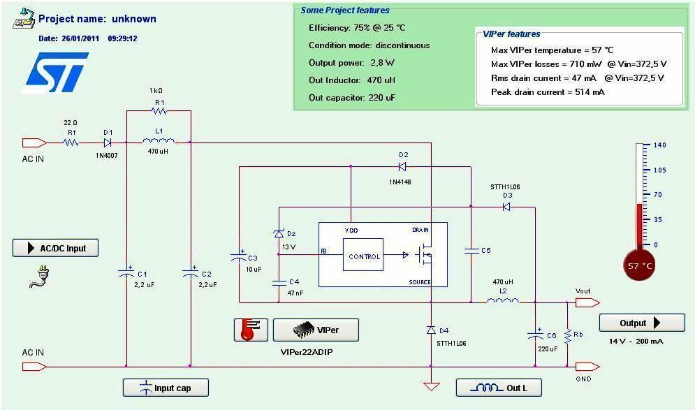 Viper12a datasheet схема